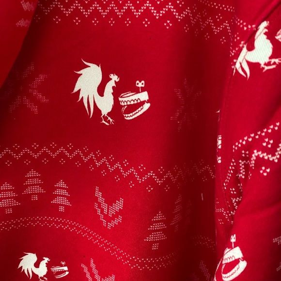 Rare! New Tipsy Elves Rooster Teeth Footless XXL 1 Pc Pajama Jumpsuit Christmas - Picture 8 of 8